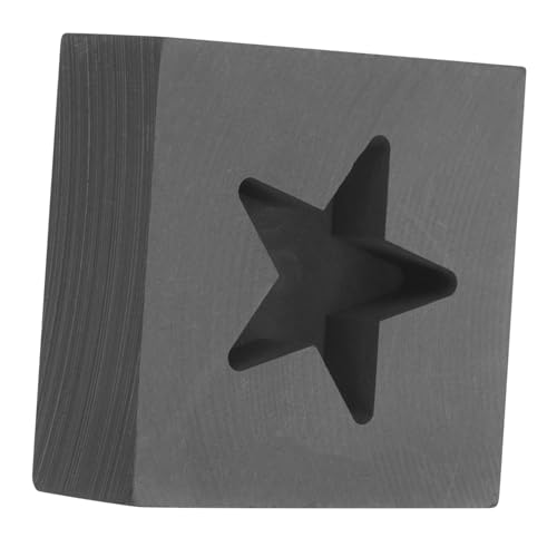 HAPINARY Pentagrammform Wachsschmelztiegel Mini Handguss-Kit Formenbauer Ton schimmelex förmchen mold werkzeug epoxidharz formen Schmelzform aus Metall Gießen von Metallformen Graphit Black von HAPINARY