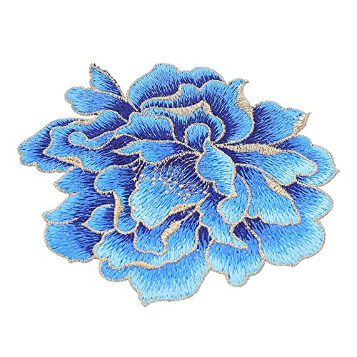 HAPINARY Pfingstrosen-Stickpatch gefälschte Reben Blumenbeet Bausatz Nähen bestickt repair patch reparaturflicken Blumenmuster Patch aufkleber Kleiderflicken Flecken Polyester Blue von HAPINARY