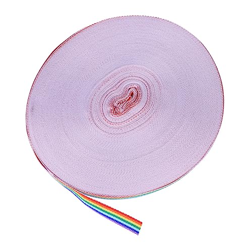 HAPINARY Polyesterband Streifenband Selber Machen Regenbogenbänder Verpackungsband Aus Polyester Regenbogen Gestreiftes Band Streifenband Aus Polyester Gestreiftes Drahtband Grünes Dekor von HAPINARY