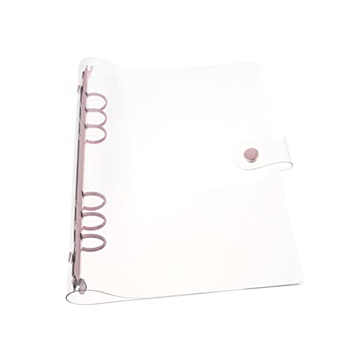 HAPINARY Pvc-kontobuch Bindung Bindemittel-notizbuch Einsteller Buchclip-ring Notizblock-clipring Runde Ringbücher Ringbuch Ersatz Mini-notizblöcke Kette A5 Ordner Rosa Aluminiumlegierung von HAPINARY