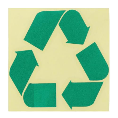 HAPINARY Recycling Etiketten Autoaufkleber Recycling Symbol Aufkleber Recycling Aufkleber Recycling Aufkleber Recycling Symbol Aufkleber Grün von HAPINARY