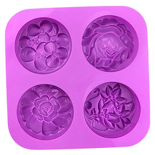 HAPINARY Silikonform Buchstabenformen Tonformen Wiederverwendbare Zahlen-Süßigkeitsformen Kuchen schokoladenform chocolate mold Backform aus Silikon Süßigkeitenform Kieselgel Violett von HAPINARY