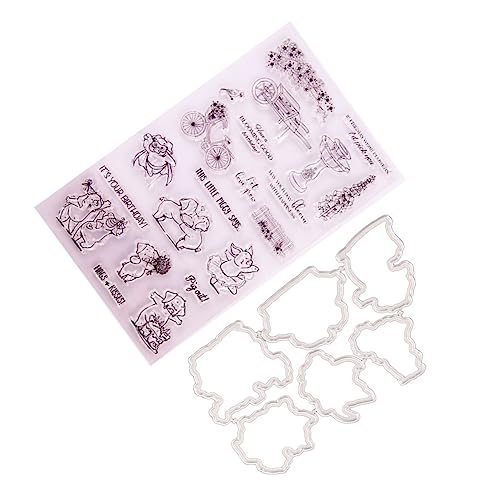 HAPINARY Stanzform Briefmarken Scrapbooking Aufkleber Handwerk Schneiden Sterben Stanzform Handgefertigt DIY Schneiden Sterben Stanzformen Schablone Stempel Lustige Stampfer von HAPINARY