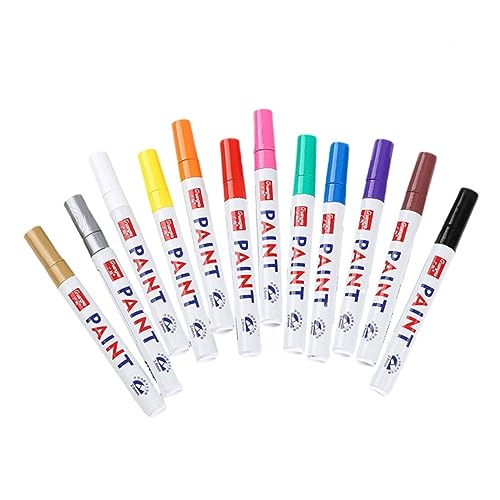 HAPINARY Stifte Tire Pen 12 Farbmarker Set Lackstift Für Doodle Album Lettering von HAPINARY