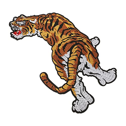 HAPINARY Tiger-stickerei-patch Individuell Gestickter Aufnäher Stoff Jeans-patches Kragen Süßer Fleck Aufkleber Gestickte Aufnäher Für Bekleidungsstücke Nähen Wolf Motive Bestickt von HAPINARY