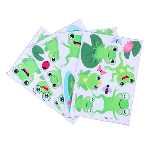 HAPINARY Wandaufkleber PVC Cartoon Frosch Muster Wandtattoo Für Das Kinderzimmer DIY Wanddekoration Für Kinderzimmer Abnehmbar Und Wiederverwendbar von HAPINARY