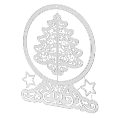 HAPINARY Weihnachtsbaum stirbt weihnachtsausstecher Stempel DIY Stanzform Weihnachtsbäume Schablonen Stanzungen Stempel und Matrizen für die Kartenherstellung Bastelbedarf Eisen Silver von HAPINARY