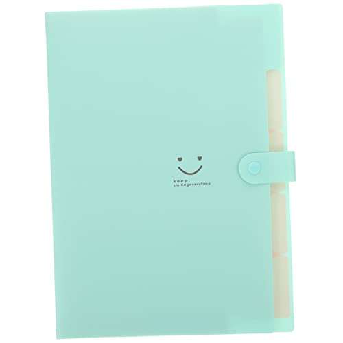 HAPINARY a4 Ordner Halter Papier-Organizer-Ordner Hutorganisator Ordner mit mehreren Taschen wichtig storage boxes aufbwahrungs-box büro zubehör Dateiorganisator Ordner aus Papier pp Green von HAPINARY