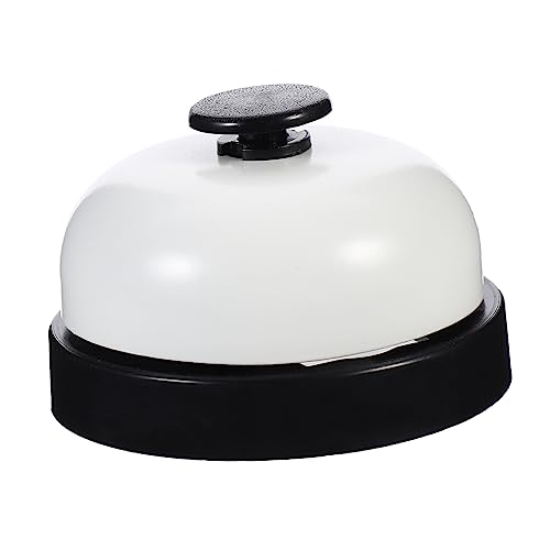 HAPINARY läute die Glocke tischglocke handglocke Serviceglocke rezeptionsklingel Abendessen Glockentisch Türklingel auslösen Restaurant-Rufglocke Kundendienstglocke Rostfreier Stahl Black von HAPINARY