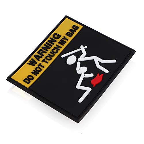 Klett Abzeichen Vorsicht Patch Benutzerdefinierte Patches Tasche Buchstabenflecken Zubehör Bestickter Rucksackaufnäher Gestickter Warnaufnäher Bausatz Jacken HAPINARY von HAPINARY