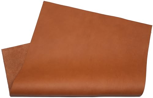 Leder Zuschnitte für DIY, Basteln, Handwerk und Reparatur. 1,3-1,5 mm starkes Rindsleder (Braun Tan, A3 29.7 x 42 cm) von HAPPER STUDIO