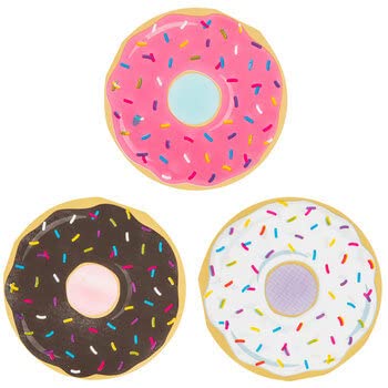 Donut-Servietten | 50 Stück | 2-lagige Einweg-Servietten | Süßigkeiten-Cupcake-Partyzubehör von HAPPY DEALS ~
