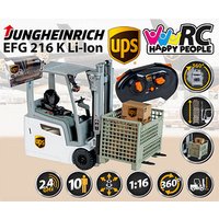 HAPPY PEOPLE® UPS Jungheinrich Gabelstapler Ferngesteuertes Auto grau von HAPPY PEOPLE®