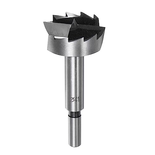 HARFINGTON Forstnerbohrer, 41 mm Durchmesser, 10 mm, runder Schaft, gezahnt, Hartstahl, Lochöffner für Holzbohrer, Scharnier, Holzbearbeitung HARFINGTON Forstnerbohrer, 41 mm Durchmesser, 10 mm, runder Schaft, gezahnt, Hartstahl, Lochöffner für Holzbohrer, Scharnier, Holzbearbeitung von HARFINGTON