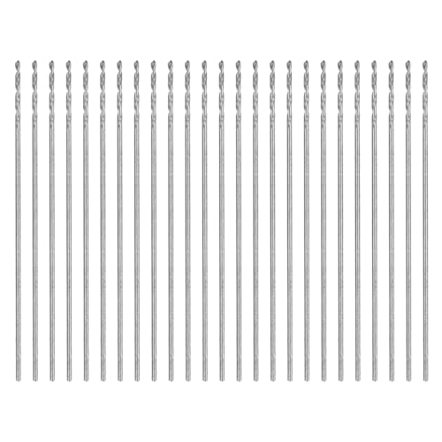HARFINGTON Mikro-Spiralbohrer #79, 0,35 mm, Hochgeschwindigkeitsstahl, HSS, Mini-Bohraufsätze für Edelstahl, Aluminium, Holz, Kunststoff, 25 Stück von HARFINGTON