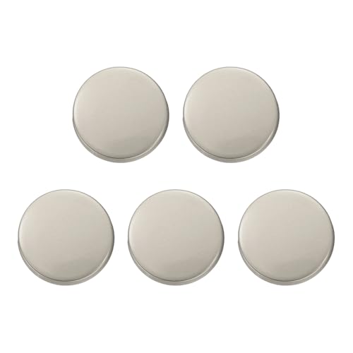 HARFINGTON Runde Metallknöpfe, 12 mm, Schaft aus Zinklegierung, flach, Nähen, Handwerk, Ersatzknöpfe für Kleidung, Dekoration, DIY-Zubehör, mattes Silber, 5 Stück HARFINGTON Runde Metallknöpfe, 12 mm, Schaft aus Zinklegierung, flach, Nähen, Handwerk, Ersatzknöpfe für Kleidung, Dekoration, DIY-Zubehör, mattes Silber, 5 Stück von HARFINGTON
