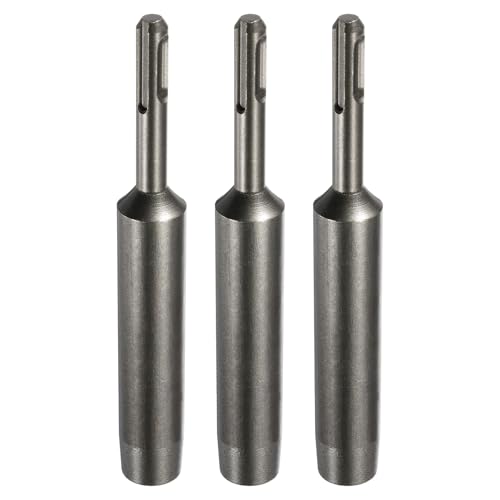 HARFINGTON SDS Max Erdungsstangen-Treiber, 68,4 cm für 1,6 cm Bodenstangen, Schraubendreher-Adapter-Bits für Bohrhammer, Bohrwerkzeug, 16,5 cm lang, 3 Stück von HARFINGTON