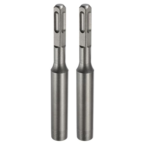 HARFINGTON SDS Max Erdungsstangen-Treiber 23/64 Zoll für 15/32 Zoll Bodenstangen, Schraubendreher-Adapter-Bits für Bohrhammer, Bohrwerkzeug, 14,5 cm lang, 2 Stück von HARFINGTON