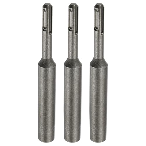 HARFINGTON SDS Max Erdungsstangen-Treiber 23/64 Zoll für 15/32 Zoll Bodenstangen, Schraubendreher-Adapter-Bits für Bohrhammer, Bohrwerkzeug, 14,5 cm lang, 3 Stück von HARFINGTON