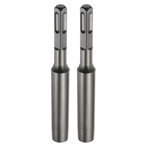 HARFINGTON SDS Max Erdungsstangen-Treiber 23/64 Zoll für 17/32 Zoll Bodenstangen, Schraubendreher-Adapter-Bits für Bohrhammer, Bohrwerkzeug, 14,5 cm lang, 2 Stück von HARFINGTON