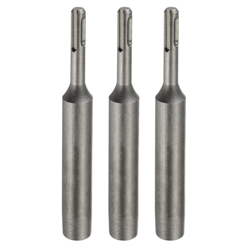 HARFINGTON SDS Max Erdungsstangen-Treiber 23/64 Zoll für 19/32 Zoll Bodenstangen, Schraubendreher-Adapter-Bits für Bohrhammer, Bohrwerkzeug, 16,5 cm lang, 3 Stück von HARFINGTON