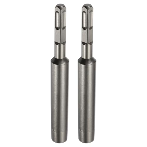 HARFINGTON SDS Max Erdungsstangen-Treiber 23/64 Zoll für 9/16 Zoll Bodenstangen, Schraubendreher-Adapter-Bits für Bohrhammer, Bohrwerkzeug, 16,5 cm lang, 2 Stück von HARFINGTON