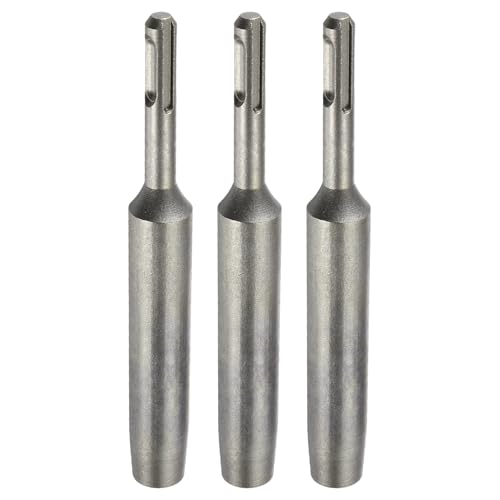 HARFINGTON SDS Max Erdungsstangen-Treiber 23/64 Zoll für 9/16 Zoll Bodenstangen, Schraubendreher-Adapter-Bits für Bohrhammer, Bohrwerkzeug, 16,5 cm lang, 3 Stück von HARFINGTON