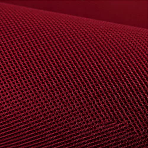 HARICSET 160 cm Breit Mesh Stoff Air Mesh Leichte Polyester Sportbekleidung Sportbekleidung Badebekleidung Tanzbekleidung Yogabekleidung Tischdecke(Size:1.6 * 1m,Color:Rotwein) von HARICSET