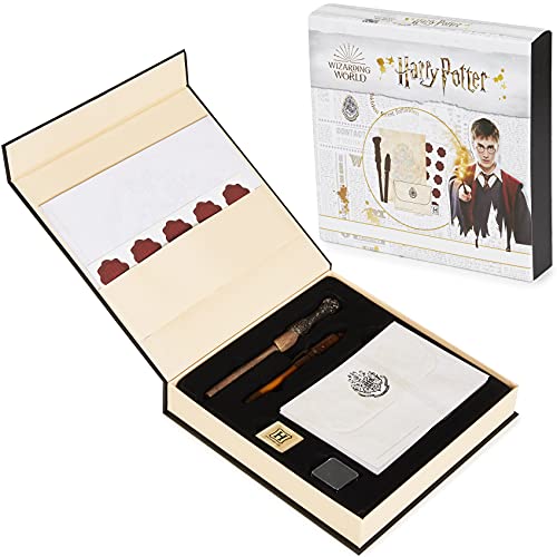 Harry Potter Geschenke Schreibwaren-Set mit Notizblock, Briefumschläge, Aufkleber-Siegel, Kinderstempel, Magischer Stift, unsichtbare Tinte von Harry Potter