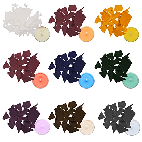 HASAIKA Kerzenwachs Farbe, Kerzen Selber Machen Set, 9 Farben Kerzen gießen Farbstoff, Kerzen Wachs Farbstoffe für DIY, Kerzenherstellung, Kerze Dye für Paraffin, Sojawachs von HASAIKA