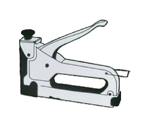 HAUTMEC Heftpistole, strapazierfähig, 3-in-1-Polster-Heftpistolen-Set mit Heftklammern, manuelle Nagelpistole für Holz, Stoff, Kabel, Möbel HT0430 von HAUTMEC