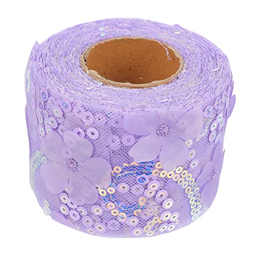 1 Rolle Dekoratives Tüllgewebe Band Für Kränze Spitzenbesatz Weihnachtsgirlande Stoffspule Band Hochzeitsdeko Geschenkband Dekorationen Für Hochzeitszeremonien Lavender Polyester HAWILLOSCH von HAWILLOSCH