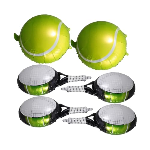 1 Satz Aufblasbare Tennisdekoration Tennis-party-folienballon Sportballons Geburtstagsballon Partyballons Luftballons Für Sportpartys Disco-ballons Sportparty-ballon Aluminiumfolie HAWILLOSCH von HAWILLOSCH