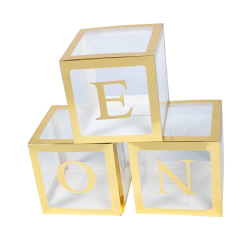 1 Satz Boxen Ballon-Box briefkasten briefkarton Exquisite Dekoration Babypartydekoration Junge Bausatz Rosa hochzeitsdeko Babyboxen mit Buchstaben schöne Ballonboxen Papier Golden HAWILLOSCH von HAWILLOSCH