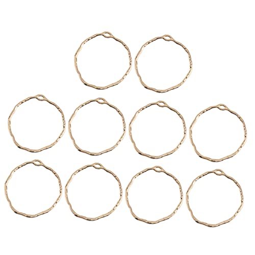 10St DIY-Legierungsmaterial baumwollseil baumwollkordel Schmuck Lünetten Charms Halskette offene Einfassungen Anhänger Halskette Lünetten Charme Halskette mit offenen Einfassungen HAWILLOSCH von HAWILLOSCH