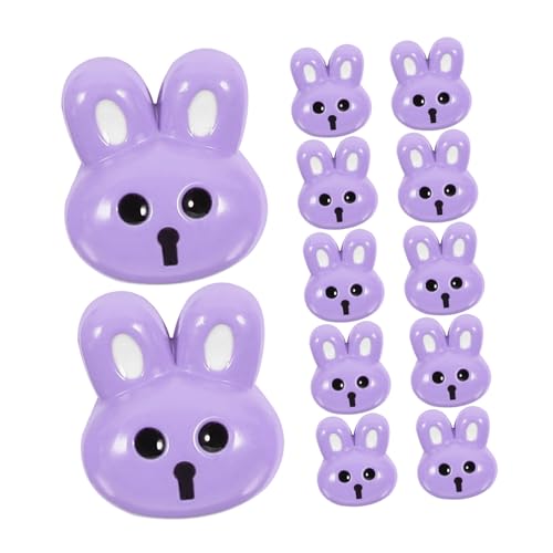 12St Hasenknöpfe Sprengringzange Broschennadeln zum Basteln Hornperlen Jeansknöpfe Knopf igelkostümkinder fashing costume kinder osternähknöpfe Knöpfe zum Selbermachen Harz Violett HAWILLOSCH von HAWILLOSCH