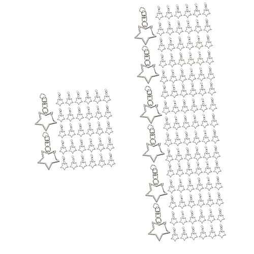 240 Stk Pentagramm Schlüsselanhänger Verschluss für Tasche Schlüsselanhänger am Handgelenk Schlüsselringe Schlüsselbund Drehverschlüsse mit Ringen Karabinerhaken selber machen HAWILLOSCH von HAWILLOSCH