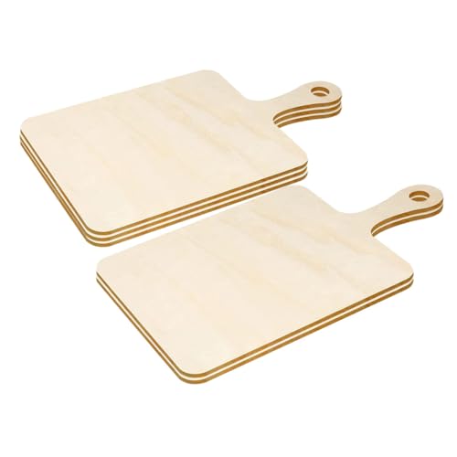 5St Mini-Schneidebrett aus Holz Bretter Planke Schneidebrett zum Basteln Hackbrett cutting boards holzbrettchen zum basteln borden Servierbrett aus Holz Schneidebrett Holz hölzern HAWILLOSCH von HAWILLOSCH