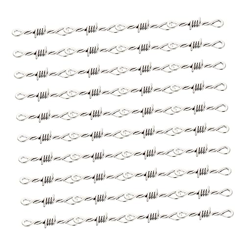 60st Diy Zubehör Charm Halter Für Halskette Armband Zubehör Selber Machen Haken Halsband-halskette Charms Armbänder Anhänger Zur Herstellung Von Halsketten Silver Zinklegierung HAWILLOSCH von HAWILLOSCH