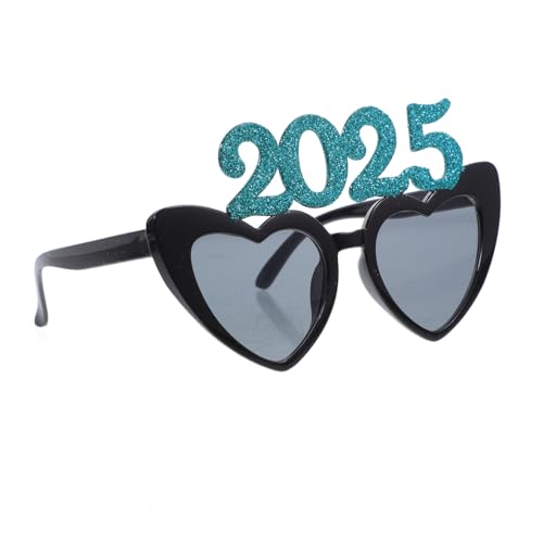 HAWILLOSCH 1 Paar 2025 Brille Neujahrsstütze Silvesterdekoration Neuartige Brillen Partydekorationen Für Das Neue Jahr Party-brillen-dekore Partybrille 2025 Brillenklasse 2025 2024 Brille Abs von HAWILLOSCH