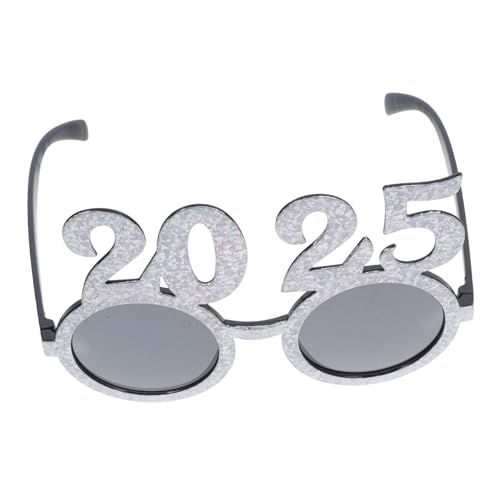 HAWILLOSCH 1 Paar 2025 Brille Partygeschenke für das neue Jahr Partybrillen der Klasse 2025 party zubehör faschingsbrille Spaßbrille Weihnachtsdekorationen Neujahrsvorräte Anzahl Brillen Abs von HAWILLOSCH