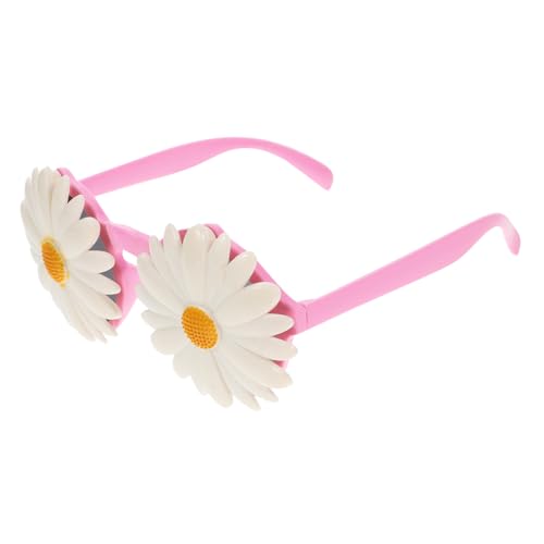 HAWILLOSCH 1 Paar Partybrille Brillenstütze Poolparty-brille Lustige Brille Sonnenbrille Neuartige Blumengläser Neuartige Party-sonnenbrille Gänseblümchen-sonnenbrille Abs von HAWILLOSCH