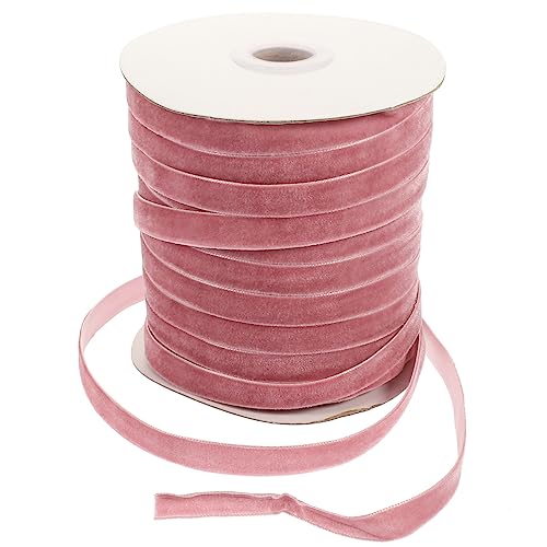 HAWILLOSCH 1 Rolle Beflockungsband Geschenkband zum Binden Valentinsband Band für Schleifen DIY seidenband ribbon caps Material zur Herstellung von Haarspangen Geschenkverpackungsbänder Nylon von HAWILLOSCH