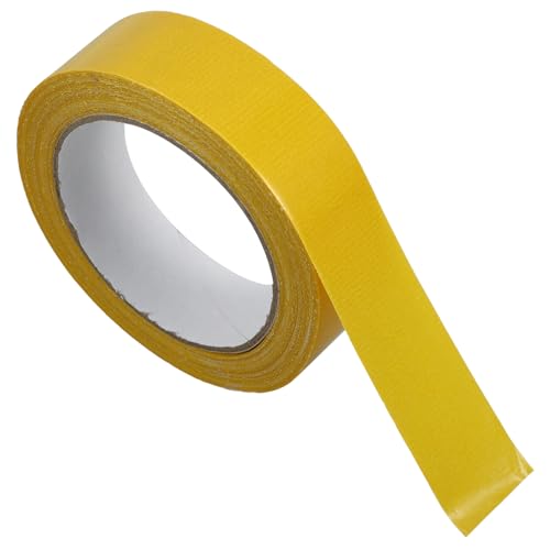 HAWILLOSCH 1 Rolle Doppelseitiges Klebeband Reparaturband dekoratives Klebeband Glasfasergewebeband Hochleistungs-Klebeband Teppichband für Teppich Klebebänder Bastelband Ballaststoff Yellow von HAWILLOSCH