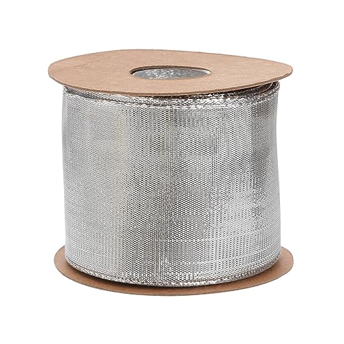 HAWILLOSCH 60 Mm Große Rolle Besticktes Verpackungsband in Silber Vielseitig Einsetzbar Zum Verpacken Dekorieren und für Kreative Projekte. von HAWILLOSCH