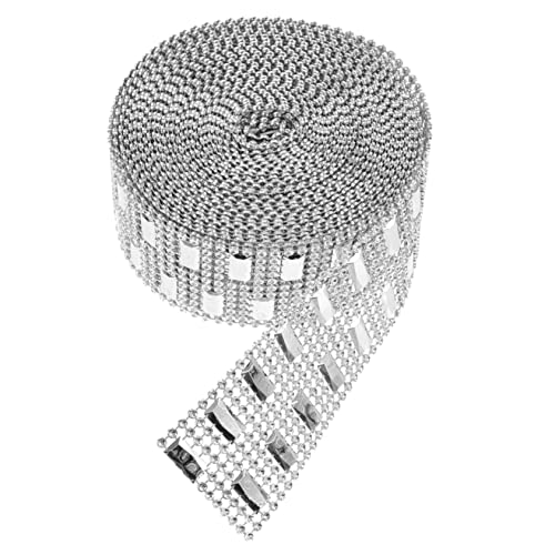 HAWILLOSCH 1 Rolle Kristall Strass Diamantband Glänzendem Design Strassband Für DIY Dekoration Ideal Für Tischläufer Und Festliche Anlässe 10 Meter änge von HAWILLOSCH