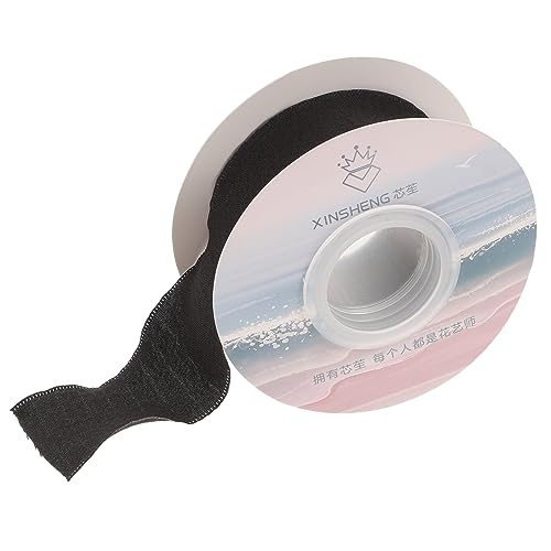 HAWILLOSCH 1 Rolle Rüschenband Aus Spitze Diy-bekleidungsstoff Handgefertigter Kleiderstoff Spitzenband Feiertagsverpackungsband Dekorativ Elastischer Spitzenbesatz Paketband Polyester Black von HAWILLOSCH