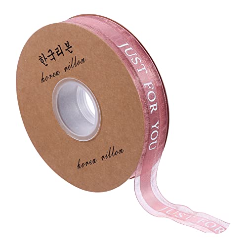 HAWILLOSCH 1 Rolle Schleife seidenband ribbon girlandenband schärpe celebrations Rot Kräuselband zum Einwickeln Bänder hochzeitsdeko Geschenkverpackungsband Gazeband selber machen Polyester von HAWILLOSCH