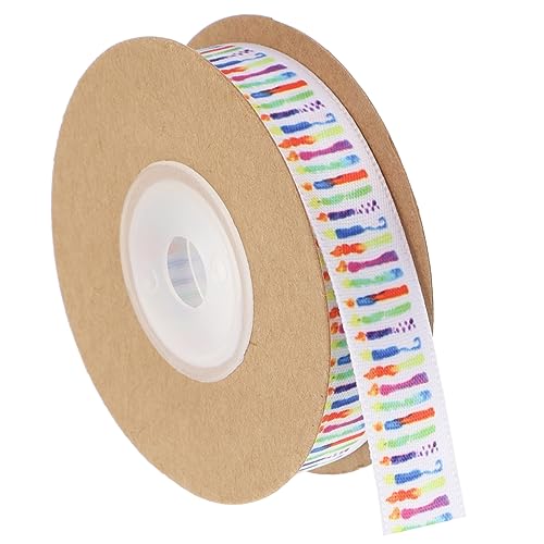 HAWILLOSCH 1 Rolle Schleife wimpelkette einschulung seidenband band weihnachten pailettenband Geburtstagsfeier-Versorgungsband Leinenband DIY liefert Geburtstagsband zum Verpacken Polyester von HAWILLOSCH