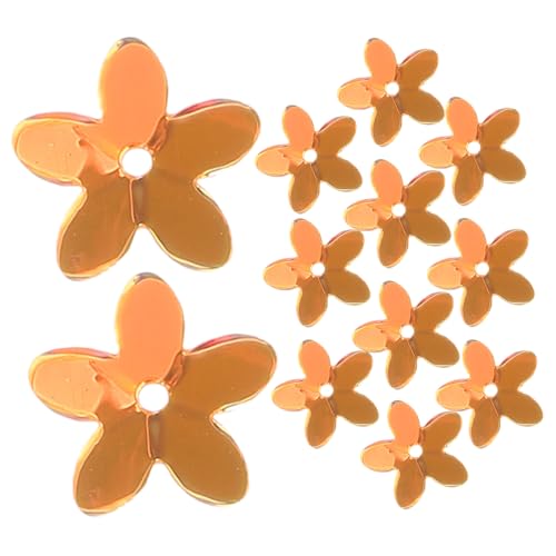 HAWILLOSCH 1 Satz Mit Pailletten Besetzte Blumenperlen Schmuck Pailletten Dekorative Blumenpailletten Lose Pailletten Pailletten-patches Für Kleidung Pailletten Zum Nähen Plastik Golden von HAWILLOSCH